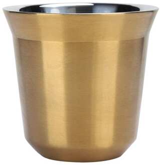 Melk Kannen 304 Rvs Warmte Geïsoleerde Dubbele Laag Mok Cup Voor Thuis Koffie Winkel Camping Outdoor Accessoire Goud