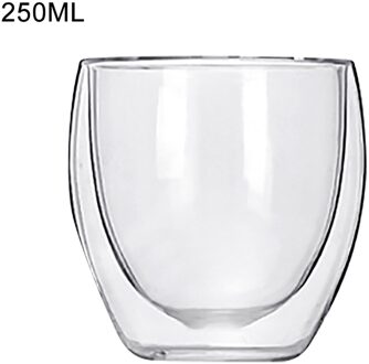 Melk Mok Lichtgewicht Hittebestendige Dubbele Wand Dubbele Laag Glas Mok Thee Koffie Melk Mok 250 Ml