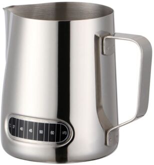 Melk Opschuimen Werper 20Oz Met Thermometer Espresso Dampende Opschuimen Cup H37F