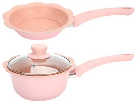 Melk Soep Pot Set Non-stick Multifunctionele Koekenpan Steelpan Baby Voedsel Veilig Koken Pan Set