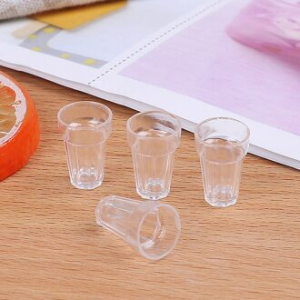 Melk Thee Poppenhuis Decoratie Miniatuur Cup Met Melk Cups Voedsel Drank Speelgoed C 4stk