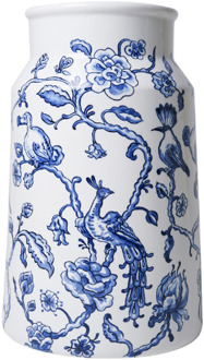 Melkbus vaas The Heritage collection - Bonte familie 30cm Delftsblauw