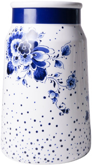 Melkbusvaas Blauwe Stip - Medium DelftsBlauw met wit