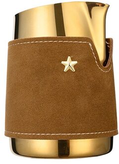 Melkkan Espresso Cappucino Maker 420Ml Frother Melk Barista Gereedschappen Rvs Cup Upscale Koffie Set Melk Pot Accessoires gouden 420ml