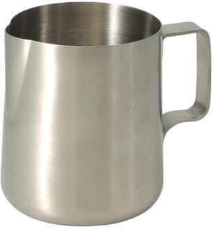 Melkkan met handvat RVS zilver