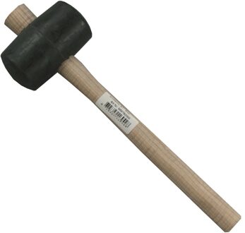 Melkmeisje Rubber hamer 90 mm hard rubber vlak/rond - MM783090