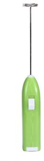 Melkopschuimer Foamer Mini Handvat Stirrer Praktische Keuken Koken Tool Melk Drinken Koffie Whisk Mixer Elektrische Eiklopper groen