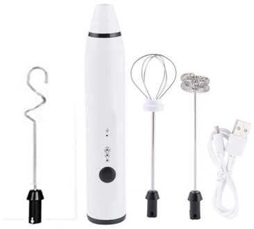 Melkopschuimer Handeld, Elektrische Garde Voor Bakken/Koffie Pijpje Kruik, Drie-Speed Kracht Aanpassing Melk Waskolf