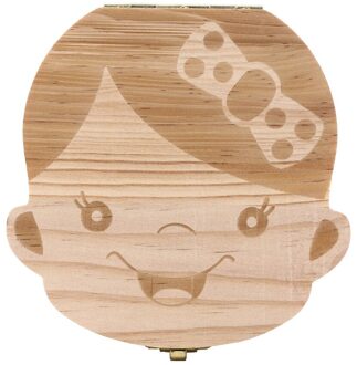 Melktand Box Organizer Voor Babymelk Tanden Besparen Houten Opbergdoos Voor Kinderen 3-6 Jaar Jongen Meisje tand Houten Dozen Dente De Leite Girl