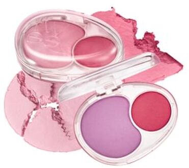 Mellow Dual Blusher - 12 Colors #PK01 Love Me Highkey