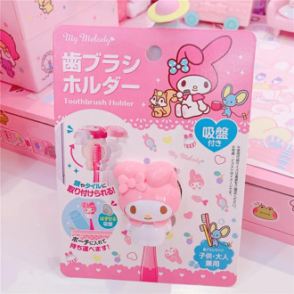 Melody Toothbrush Holder Lovely Cartoon Animal Wall Mount Suction Organizer Home Bathroom Accessories