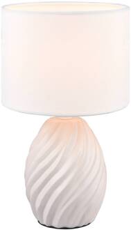 Melva tafellamp, mat wit, Ø 18 cm, keramiek, E14 wit mat