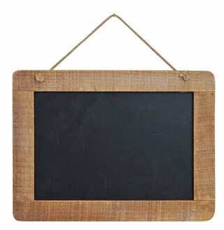 Memo krijtbordje - hanger - 29 x 21 cm - hout - memo schoolbordje - memobordje