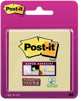 Memoblok 3M Post-it 6920-ssY Super Sticky 76x76mm geel