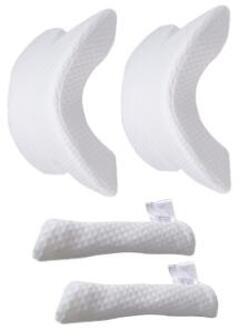 Memory Foam Beddengoed Kussen Anti-Druk Hand Kussen Ijs Zijde Trage Rebound Multifunctionele Kussen Thuis Zijde Paar Beding 2 pillow en cases