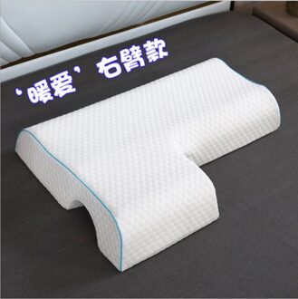 Memory Foam Beddengoed Kussen Trage Rebound Druk Kussen Gezondheid Hals Paar Kussen Multifunctionele Anti-Druk Hand Kussen 2-rechtsaf hand