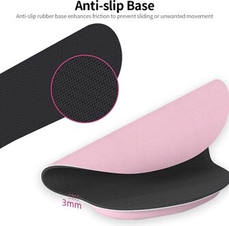 Memory Foam Keyboard Wrist Rest Mouse Pad Set Keyboard Mouse Wrist Pads with Lycra Fabric Anti-slip Rubber Base Grey