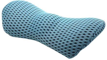 Memory Foam Kussen Lendensteun Kussen Autostoel Taille Kussen Beschermen Wervelkolom Wervel Low Back Kussen Bed Slapen Kussen blauw