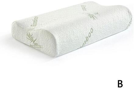 Memory Foam Kussen Nek Massage Ergonomische Curve Cervicale Bed Slapen Nek Kussens Nekkussen Orthopedische Massage Hoofd Cush W0P5 wit