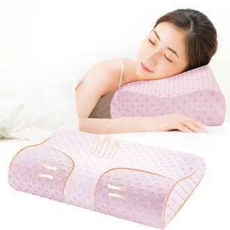 Memory Foam Kussen Orthopedisch Kussen Voor Vliegtuig Nek U-vorm Kussens Comfortabele Kussens Slaap Neksteun Reizen Accessoires roze 50x30cm