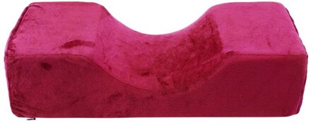 Memory Foam Kussen Professionele Wimper Extension Kussen Speciale Flanel Salon Kussen Stand Geënt Voor Wimper rood