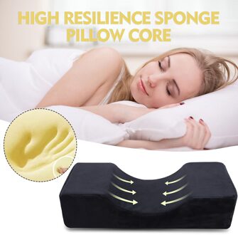 Memory Foam Kussen Voor Wimper Rek Ergonomie Specialist Kussen Slaap Speciale Flanel Salon Kussen Stand