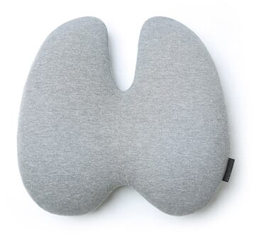Memory Foam Lendensteun Kussen Auto Lage Rugpijn Kussen Office Home Rest Kussen Auto Reizen Kussen Terug Opluchting Lumbale kussen grijs