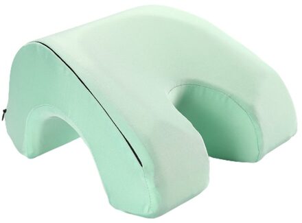 Memory Foam Liggen Kussen Lunchpauze Kussen Kantoor Leisure Dutje Kussen Draagbare Liggen Kussen groen
