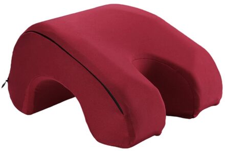 Memory Foam Liggen Kussen Lunchpauze Kussen Kantoor Leisure Dutje Kussen Draagbare Liggen Kussen Rood