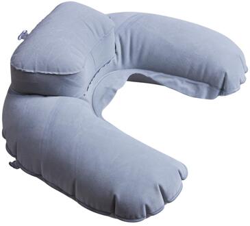 Memory Foam U Vormige Hals Ondersteuning Hoofd Rest Vliegtuig Auto Kussen Grijs