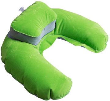 Memory Foam U Vormige Hals Ondersteuning Hoofd Rest Vliegtuig Auto Kussen groen