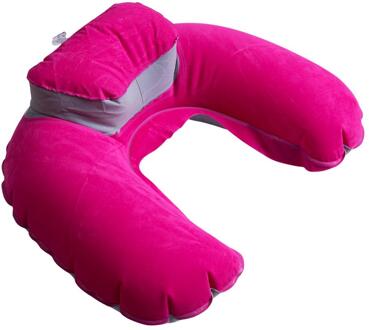 Memory Foam U Vormige Hals Ondersteuning Hoofd Rest Vliegtuig Auto Kussen Rood