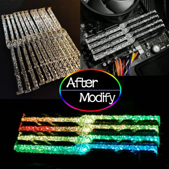 Memory RAM Light Guide Bar Mod For G Skill Trident Z Neo RGB Change To Royal Series Band Improve Light Transmittance