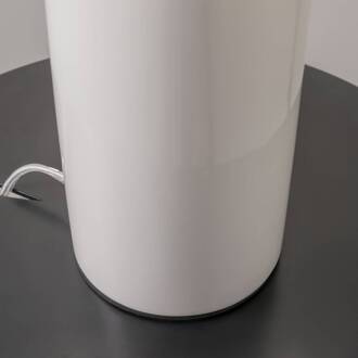 Memory tafellamp, wit, hoogte 42 cm, keramiek wit, transparant
