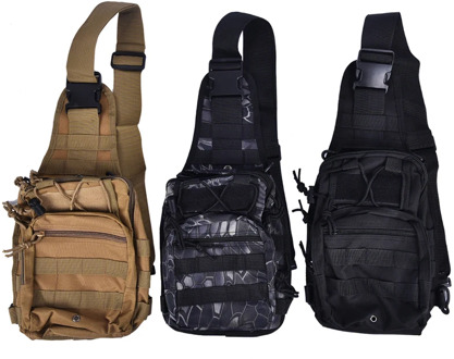 Men Backpack Molle Tactical Sling Chest Bag Assault Pack Messenger Shoulder Bag