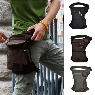 Men Canvas Drop Leg Bag Women Waist Fanny Pack Belt Military Travel Motorcycle Multi-purpose Messenger Shoulder Bags #734