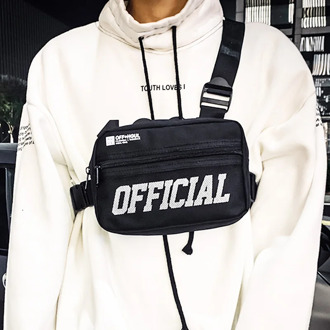 Men Chest Bag Small Tactical Chest Rig Hip-hop Vest Bag Outdoor Streetwear Chest Bags For Men Waist Pack Kanye
