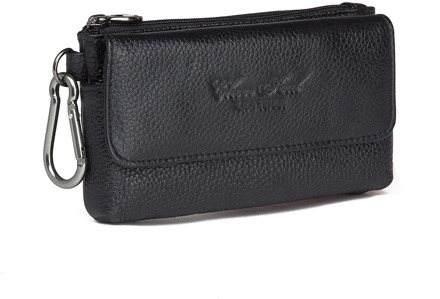 Men Cowhide Genuine Leather Hook Waist Pack Bag Hip Bum Coin Purse Pocuh Male Cell Mobile Phone Case Cover Skin Belt Fanny Bags