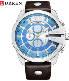 Men Luxury Brand CURREN Fashion Analog Military Sports Watch Quartz Male Clock High Quality Leather Strap Wristwatch Hodinky
