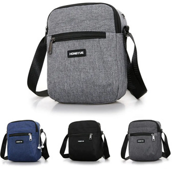 Men Phone Bags Diagonal Mini Shoulder Multi-Function Mobile Phone Bag Outdoor Sports Bag Fashion Wide Shoulder Bags