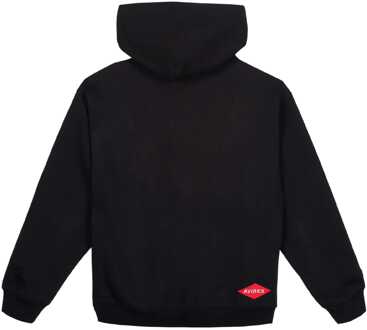 Men's Avirex Track N Field Hoodie in Black Zwart