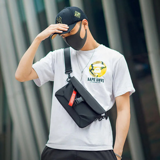 Men's Bags Light Canvas Shoulder Bag For For Men Shoulder 2020 Fashion Handbag Male Small Flap Black