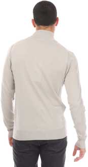 Men's Belstaff Cotton Silk Blend Challenger Sweater in Grey - maat 3XL Grijs