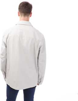 Men's Belstaff Cotton Twill Challenger Overshirt in Grey Grijs - 2XL