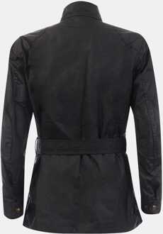 Men's Belstaff Waxed Cotton Trailmaster Jacket in Black Zwart