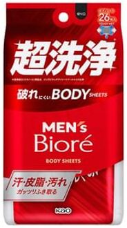 Men's Biore Body Sheet Citrus 26 pcs