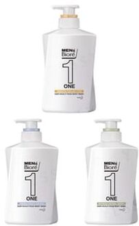 Men's Biore One Hair / Scalp / Face / Body Wash Refresh Herbal Green - 480ml