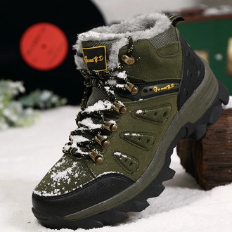 Men's Casual Shoes Winter Snow Boots Men Fashion Sneakers Outdoor Plus velvet Hking Shoes Men Vulcanize Shoes Big Size 45 46 47