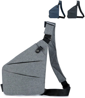 Men's chest bag leisure sportsbag digital storage Oxford cloth gun bag multi-function business personal shoulder anti-theft bag