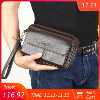 Men's Clutch Bags for men Genuine Leather Hand Bag Male Long Money Wallets Mobile Phone Pouch Man Party Clutch Coin Purse